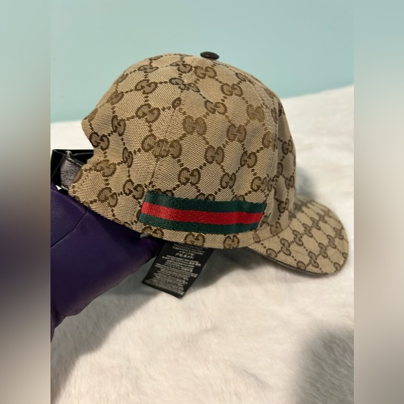 GUCCI Sheryline Baseball Cap Beige Large size. Authentic and pre-owned. - Picture 1 of 9